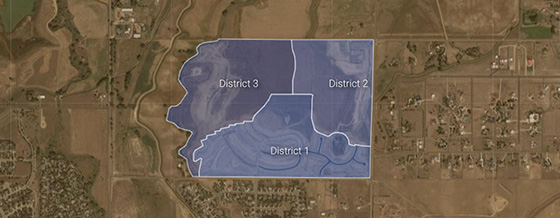 map of district